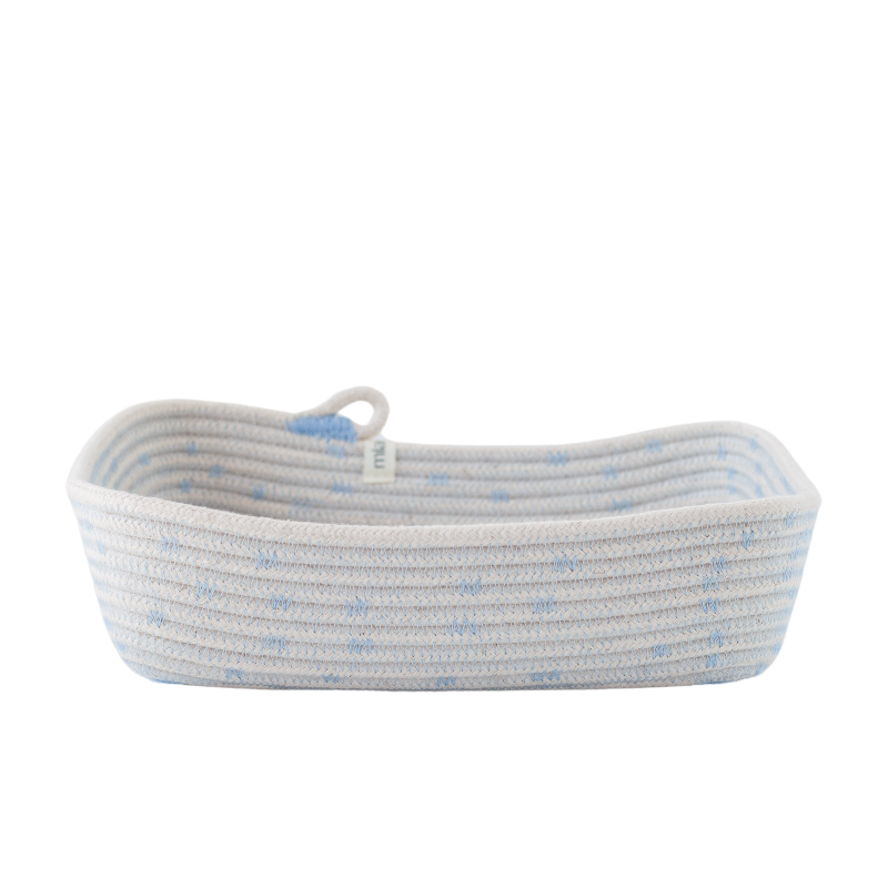 Rectangular Basket (S) - Bubblegum Blue Soft Serve Sprinkles (BSK124209PDW-S) Main Image